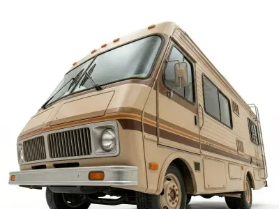 1986 Fleetwood Bounder Breaking Bad Style RV Low-poly 3D model