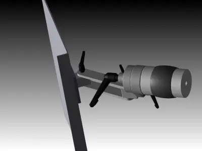 Laptop Vehicle Mount 2 Free 3D model