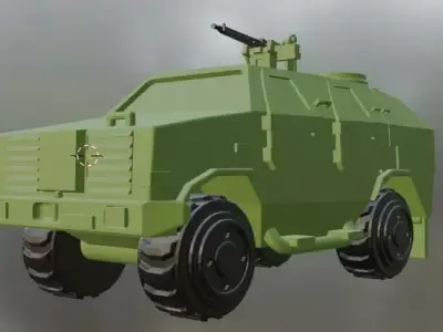 Armoured fighting vehicle DINGO EMU 3D print model