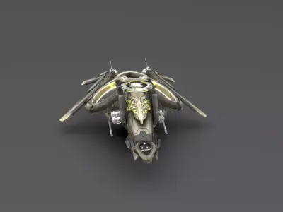Drone Sci Fi 3D Model Low-poly 3D model