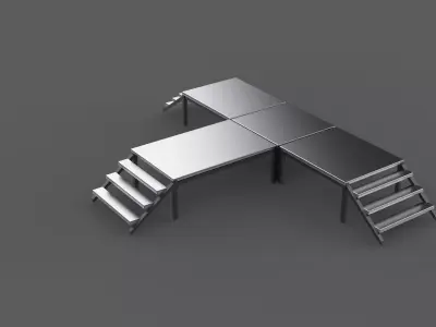 Mobile Event Trailer 3D model