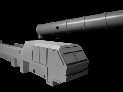 Pencil Holder Missile Launcher Truck Free 3D print model