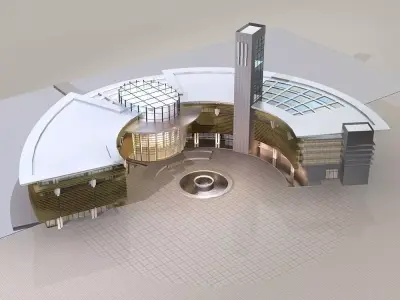 Office Building 3D model 5