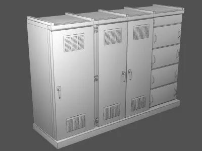 Electrical Box 2 Low-poly 3D model