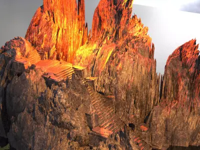 Ancient genma mountian 1 3D model