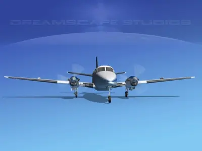 Beechcraft B99 Sabena 3D model