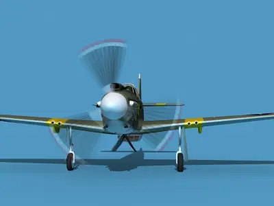 North American A-36A Apache V07 USAAF 3D model