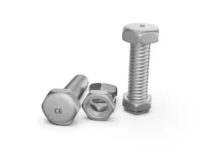 Nut bolt 3D model