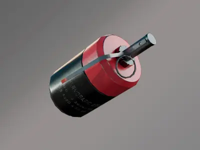 Game Ready Thermobaric Grenade Low-poly 3D model