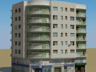 Building apartment - apartment 3D model