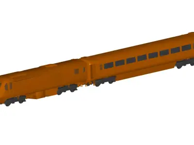TRAIN 3D model 9