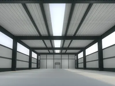 Warehouse Interior 3D model purchase