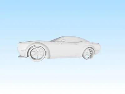 Dodge Challenger 3D print model shop