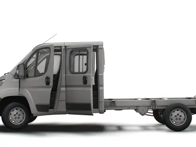 Citroen Jumper Chassis Truck CrCab 4035WB HQInterior 2023 3D model
