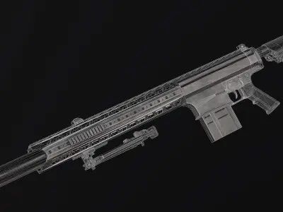 MAR-10 Low-poly 3D model