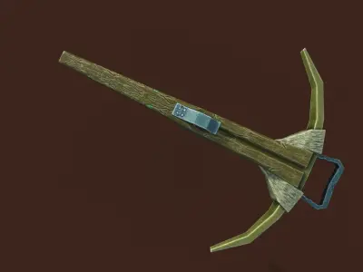 Goblins crossbow Free low-poly 3D model