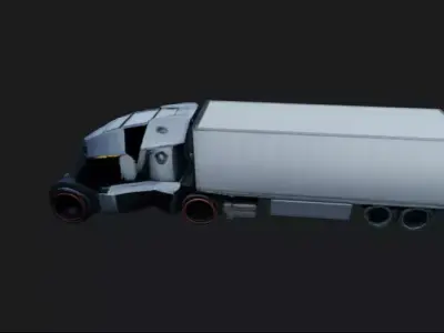 Semi Truck 3D Model 3D model