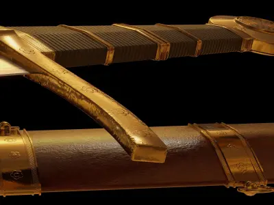 Royal Medieval Sword of Edward III Low-poly 3D model