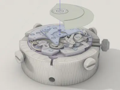Swiss Automatic Watch Movement 3D model