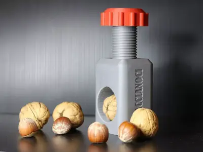 NUTCRACKER part and orange screw Free 3D print model