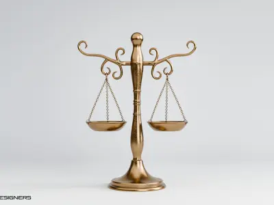 Vintage Balance Scale 3D model