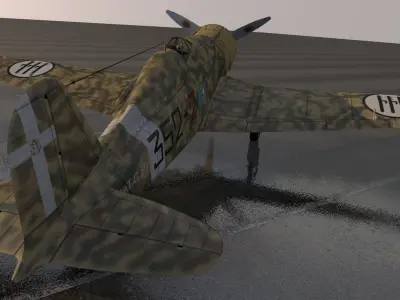 Fiat G-50 Freccia 3D model