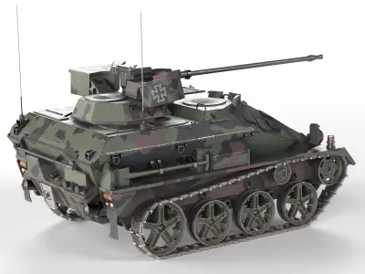 Wiesel Armored Weapons Carrier Low-poly 3D model