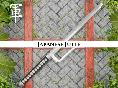 Ancient Collection Japanese Weapons Set 3D Model Pack