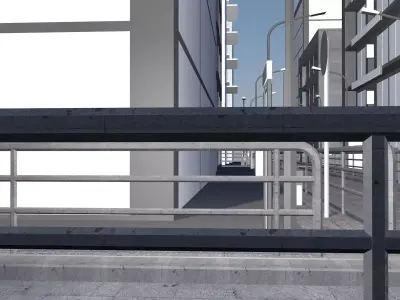 Buildings City building industrial park commercial housing 3D model V18