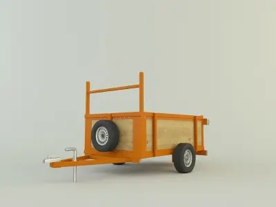 car trailer 99 3D model