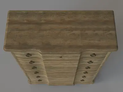 Bedroom Boheme Chimay Six-Drawer Chest 3D model