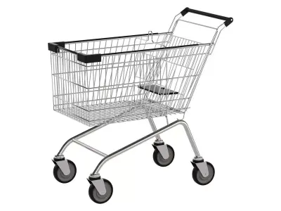 Shopping Trolley Euro 150L 3D model