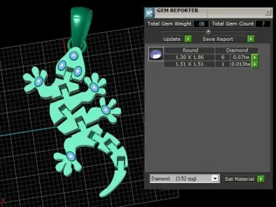 LIZARD INSECT PENDANT 3D PRINTABLE MODEL 3D print model purchase