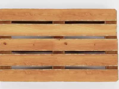 Pallet V1 - Wooden Shipping Platform 3D model