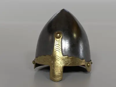 Medieval helmet 3D model purchase