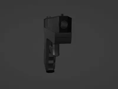 Glock17 gun Low-poly 3D model