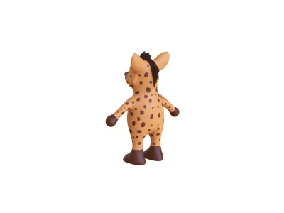 High-Quality 3D Cute Hyena for Games  Low-poly 3D model