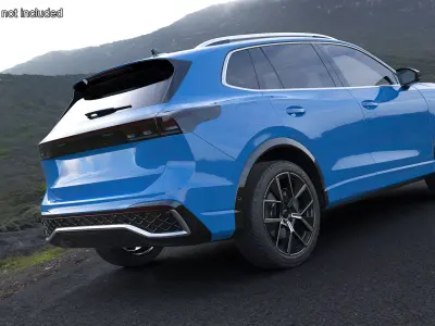  Modern Blue Crossover SUV 
