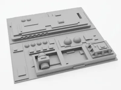 Death Star Tile   Type M 3D print model