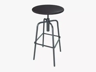 Industrial stool Low-poly 3D model