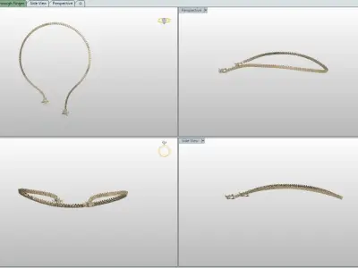 necklace design  3D print model