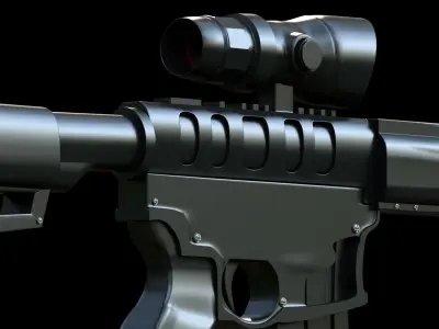 AR 15 Rifle  3D model