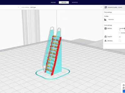 Stairs ship 3D print model