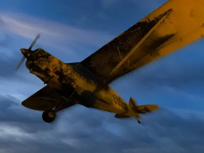 Plane 3D model by 6ahul6dx