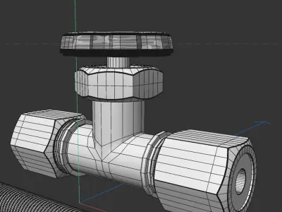 Needle valve 3D model