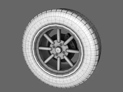 Car Tires Standard 3D model