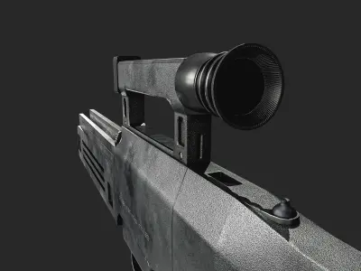 G11 Assault Rifle Low-poly 3D model