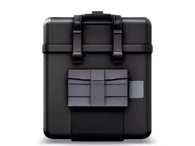 Realistic Military Storage Case Low-poly 3D model