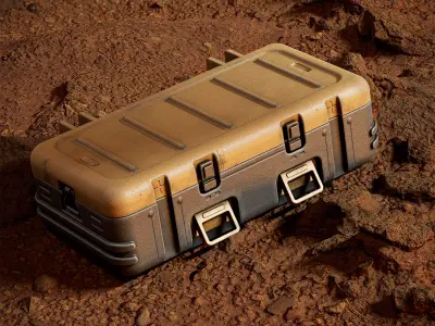 Military Weapon Crate  Low-poly 3D model