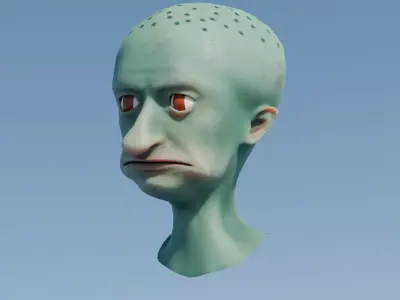 Squidward Low-poly 3D model
